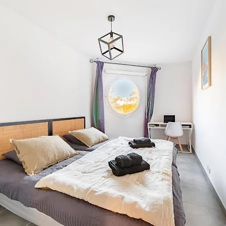 Beau T3, Mer, Centre, Climatisation, Parking Prive Gratuit